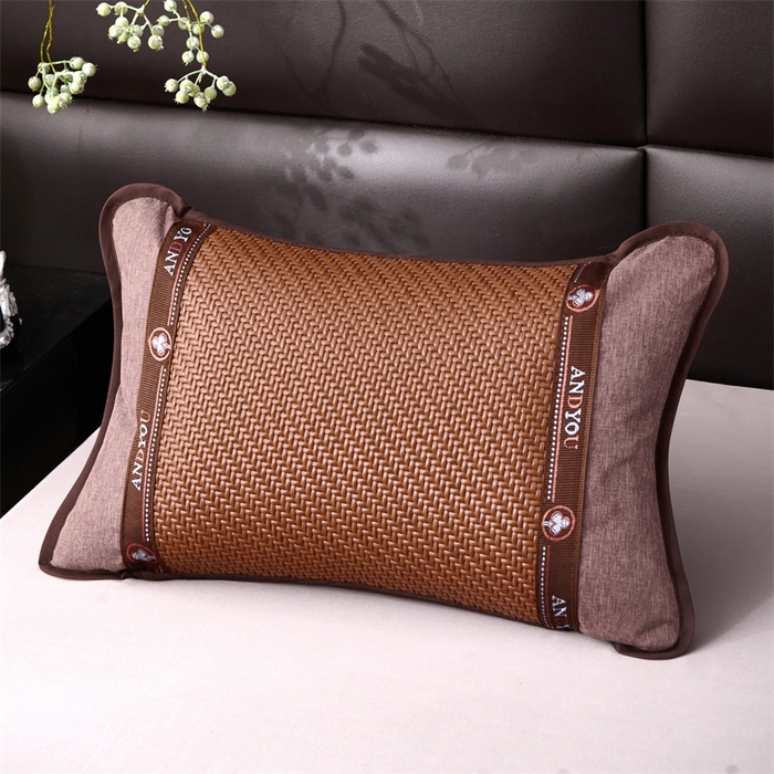 91家纺网 家纺一手货源 找家纺 织布人 2026新款荞麦枕夏凉枕头茶香枕PE藤凉感荞麦枕芯防出汗午睡枕头 清凉PE藤枕-鸿运咖 30x50cm/只【荞麦枕】