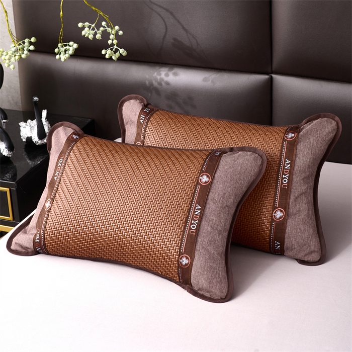 91家纺网 家纺一手货源 找家纺 织布人 2026新款荞麦枕夏凉枕头茶香枕PE藤凉感荞麦枕芯防出汗午睡枕头 清凉PE藤枕-鸿运咖 30x50cm/只【荞麦枕】