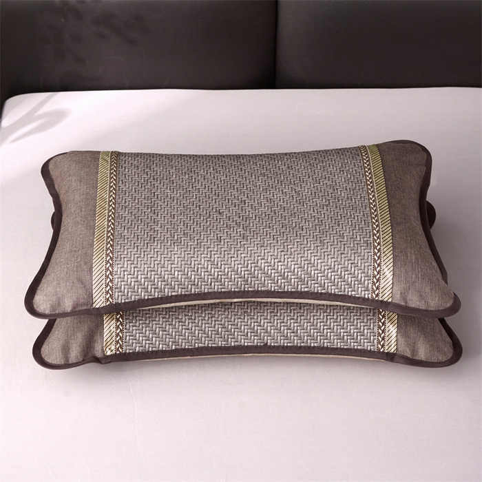 91家纺网 家纺一手货源 找家纺 织布人 2026新款荞麦枕夏凉枕头茶香枕PE藤凉感荞麦枕芯防出汗午睡枕头 清凉PE藤枕-金易灰 30x50cm/只【荞麦枕】