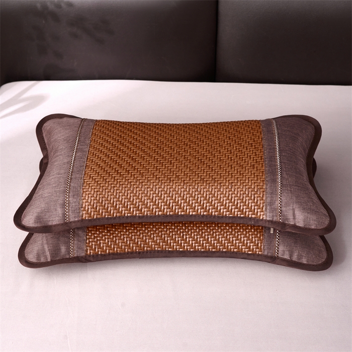 91家纺网 家纺一手货源 找家纺 织布人 2025新款荞麦枕夏凉枕头茶香枕PE藤凉感荞麦枕芯防出汗午睡枕头 清凉PE藤枕-清晨咖 30x50cm/只【荞麦枕】