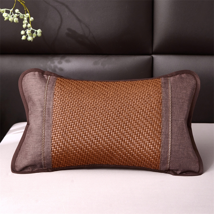 91家纺网 家纺一手货源 找家纺 织布人 2025新款荞麦枕夏凉枕头茶香枕PE藤凉感荞麦枕芯防出汗午睡枕头 清凉PE藤枕-清晨咖 30x50cm/只【荞麦枕】