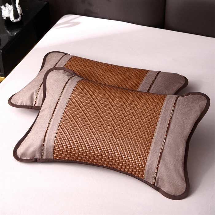 91家纺网 家纺一手货源 找家纺 织布人 2025新款荞麦枕夏凉枕头茶香枕PE藤凉感荞麦枕芯防出汗午睡枕头 清凉PE藤枕-夏洛咖 30x50cm/只【荞麦枕】