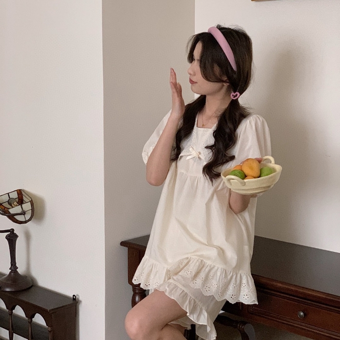 91家纺网 家纺一手货源 找家纺 （总）妍景家居生活馆 2025新款82918-韩系V领纯棉套装