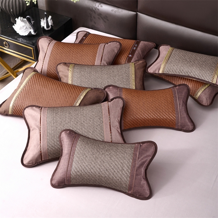 91家纺网 家纺一手货源 找家纺 织布人 2025新款荞麦枕夏凉枕头茶香枕PE藤凉感荞麦枕芯防出汗午睡枕头 组合图仅供展示 35x55cm/只【茶香枕】