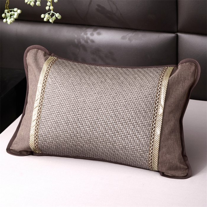 91家纺网 家纺一手货源 找家纺 织布人 2025新款荞麦枕夏凉枕头茶香枕PE藤凉感荞麦枕芯防出汗午睡枕头 清凉PE藤枕-金易灰 35x55cm/只【茶香枕】