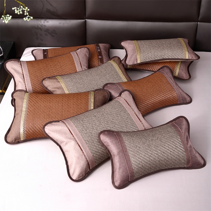 91家纺网 家纺一手货源 找家纺 织布人 2025新款荞麦枕夏凉枕头茶香枕PE藤凉感荞麦枕芯防出汗午睡枕头 组合图仅供展示 35x55cm/只【荞麦枕】