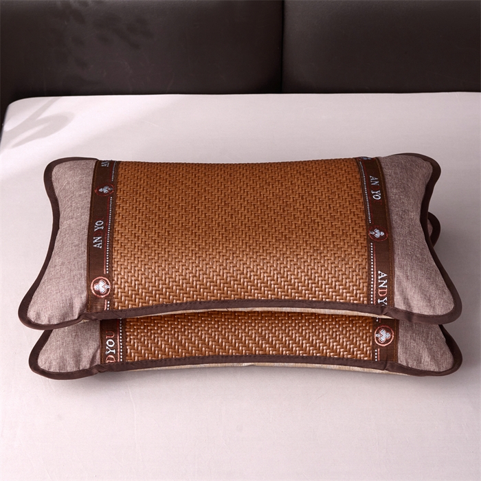 91家纺网 家纺一手货源 找家纺 织布人 2025新款荞麦枕夏凉枕头茶香枕PE藤凉感荞麦枕芯防出汗午睡枕头 清凉PE藤枕-鸿运咖 35x55cm/只【荞麦枕】