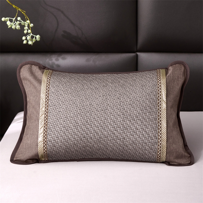 91家纺网 家纺一手货源 找家纺 织布人 2025新款荞麦枕夏凉枕头茶香枕PE藤凉感荞麦枕芯防出汗午睡枕头 清凉PE藤枕-金易灰 35x55cm/只【荞麦枕】