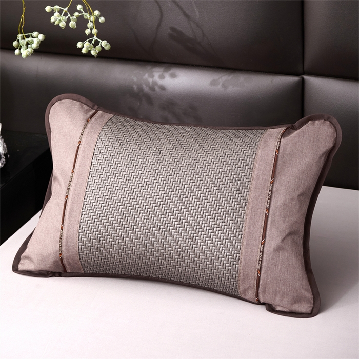 91家纺网 家纺一手货源 找家纺 织布人 2025新款荞麦枕夏凉枕头茶香枕PE藤凉感荞麦枕芯防出汗午睡枕头 清凉PE藤枕-夏洛灰 35x55cm/只【荞麦枕】