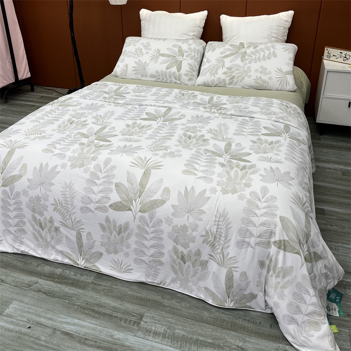 91家纺网 家纺一手货源 找家纺 2025年新款A类数码印花夏凉被 凉感丝锦氨夏被冰淇淋夏被空调被西瓜被双面凉感单夏被夜影