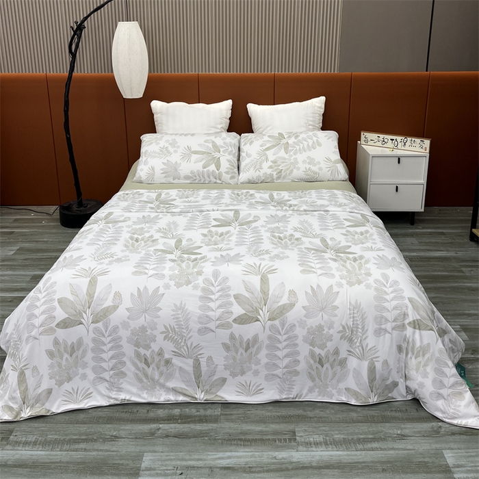 91家纺网 家纺一手货源 找家纺 2025年新款A类数码印花夏凉被 凉感丝锦氨夏被冰淇淋夏被空调被西瓜被双面凉感单夏被夜影