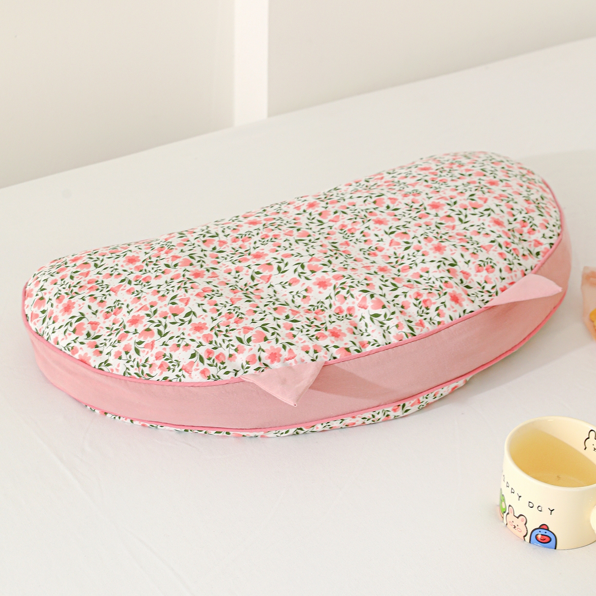 91家纺网 家纺一手货源 找家纺 （总）卓昌枕芯 2025新款韩式全棉猫耳全荞麦壳可拆洗枕头