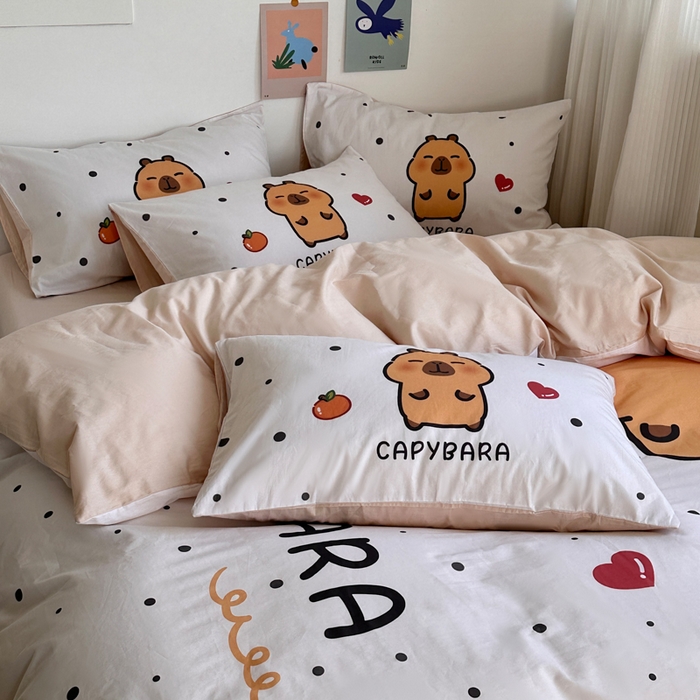 91家纺网 家纺一手货源 找家纺 （总）徕米家居 2025新款全棉13372大阪卡皮吧啦套件