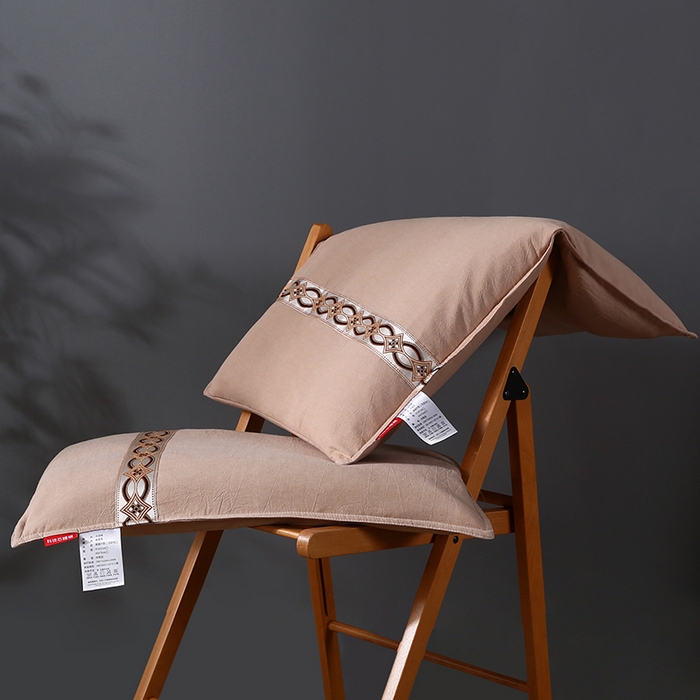 91家纺网 家纺一手货源 找家纺 （总）沃兰国际 2025新款民族风可脱卸全荞麦枕头枕芯