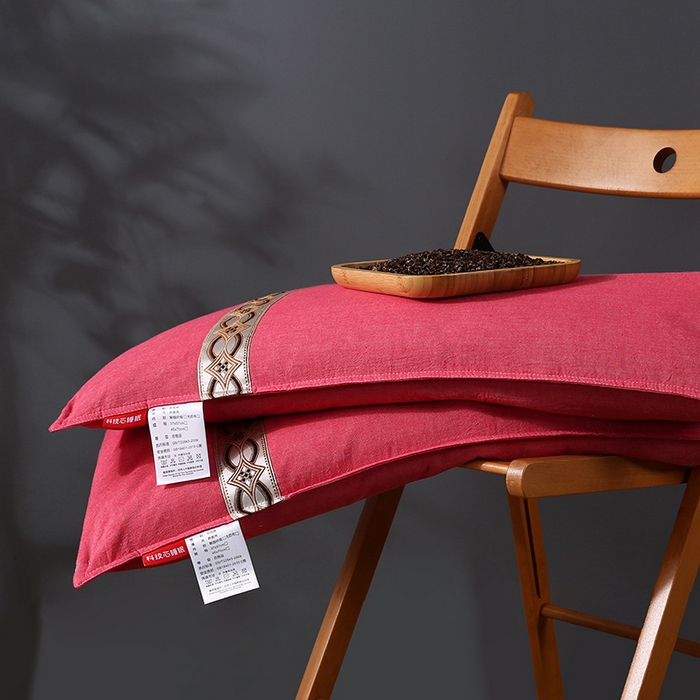 91家纺网 家纺一手货源 找家纺 （总）沃兰国际 2025新款民族风可脱卸全荞麦枕头枕芯