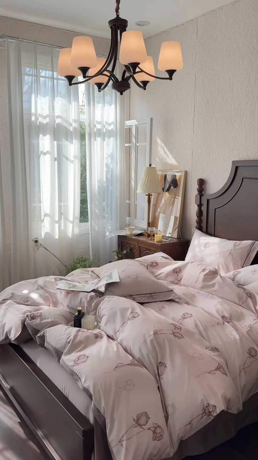 91家纺网 家纺一手货源 找家纺 由丽家纺 2025年5月柔棉全棉纯棉数码印花床单床笠款四件套（控价券后199起） 花穗 粉