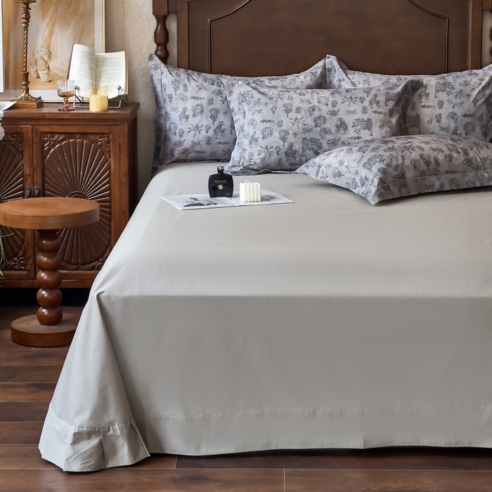 91家纺网 家纺一手货源 找家纺 由丽家纺 2025年5月柔棉全棉纯棉数码印花床单床笠款四件套（控价券后199起） 麦琳-绿