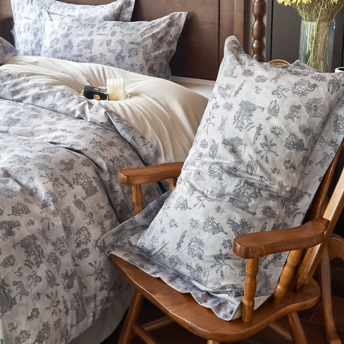 91家纺网 家纺一手货源 找家纺 由丽家纺 2025年5月柔棉全棉纯棉数码印花床单床笠款四件套（控价券后199起） 麦琳-绿