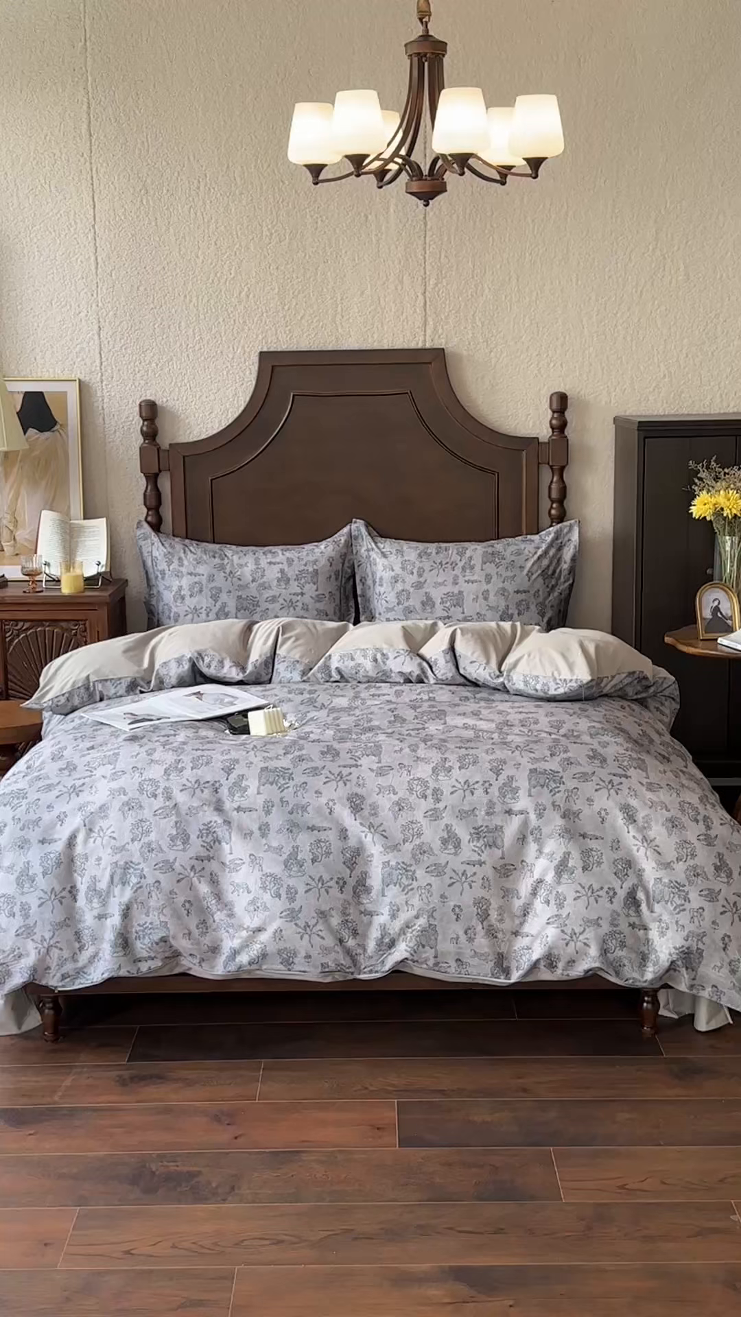 91家纺网 家纺一手货源 找家纺 由丽家纺 2025年5月柔棉全棉纯棉数码印花床单床笠款四件套（控价券后199起） 麦琳-绿