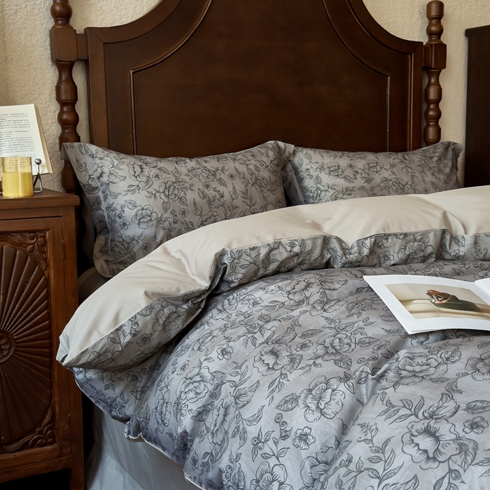 91家纺网 家纺一手货源 找家纺 （总）由丽家纺 2025年5月柔棉全棉纯棉数码印花床单床笠款四件套（控价券后199起）