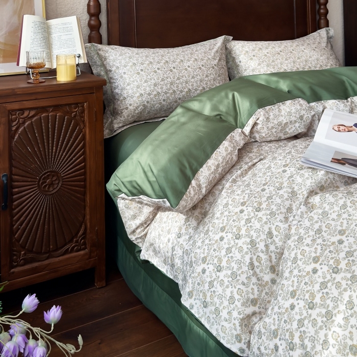 91家纺网 家纺一手货源 找家纺 （总）由丽家纺 2025年5月柔棉全棉纯棉数码印花床单床笠款四件套（控价券后199起）