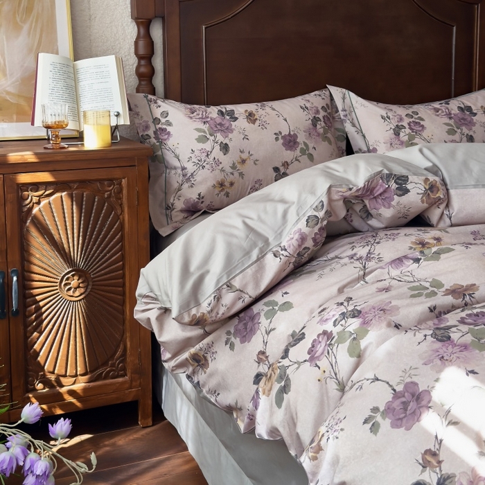 91家纺网 家纺一手货源 找家纺 （总）由丽家纺 2025年5月柔棉全棉纯棉数码印花床单床笠款四件套（控价券后199起）