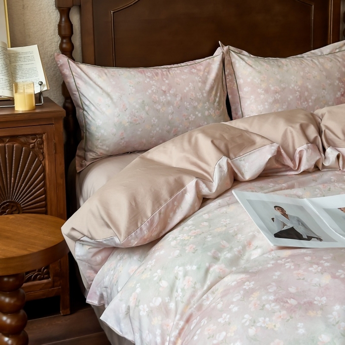 91家纺网 家纺一手货源 找家纺 （总）由丽家纺 2025年5月柔棉全棉纯棉数码印花床单床笠款四件套（控价券后199起）