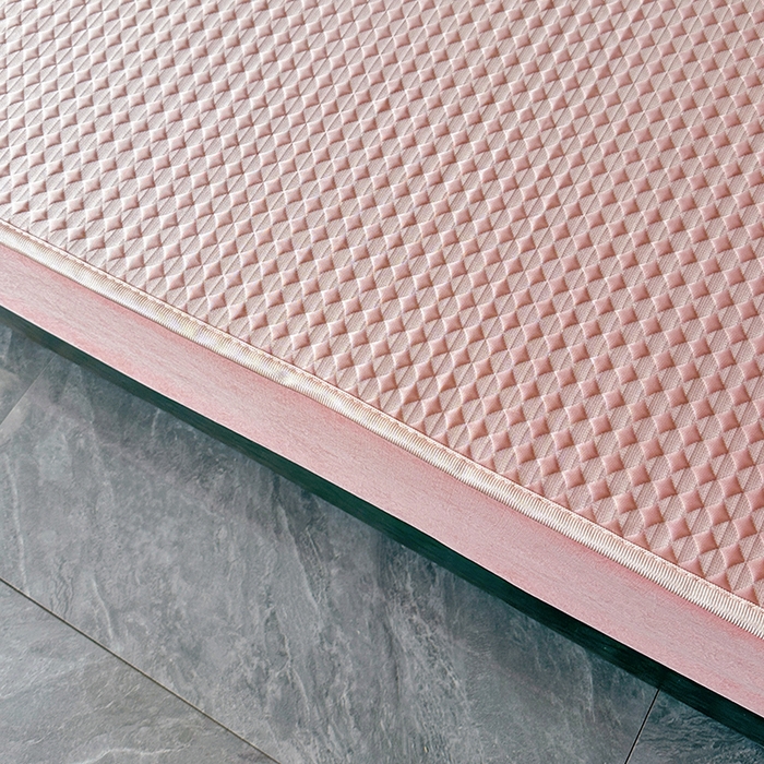 91家纺网 家纺一手货源 找家纺 代芙家纺 2025新款PE凉感软凉席床笠款三件套 粉色