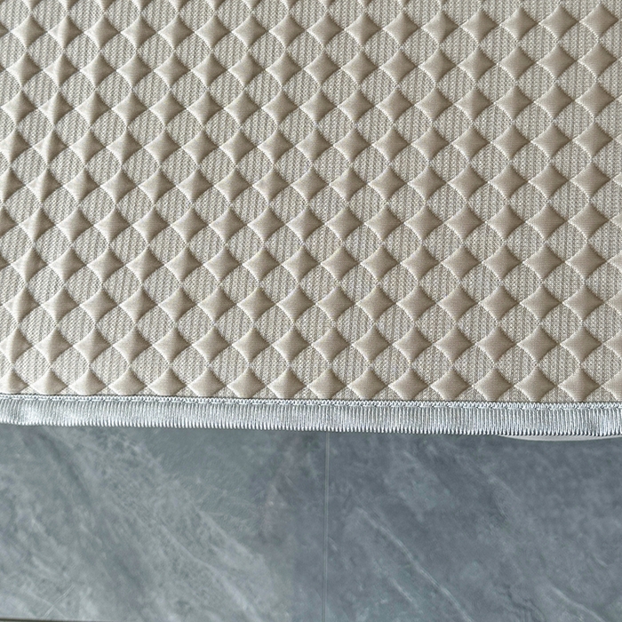 91家纺网 家纺一手货源 找家纺 代芙家纺 2025新款PE凉感软凉席床笠款三件套 咖色