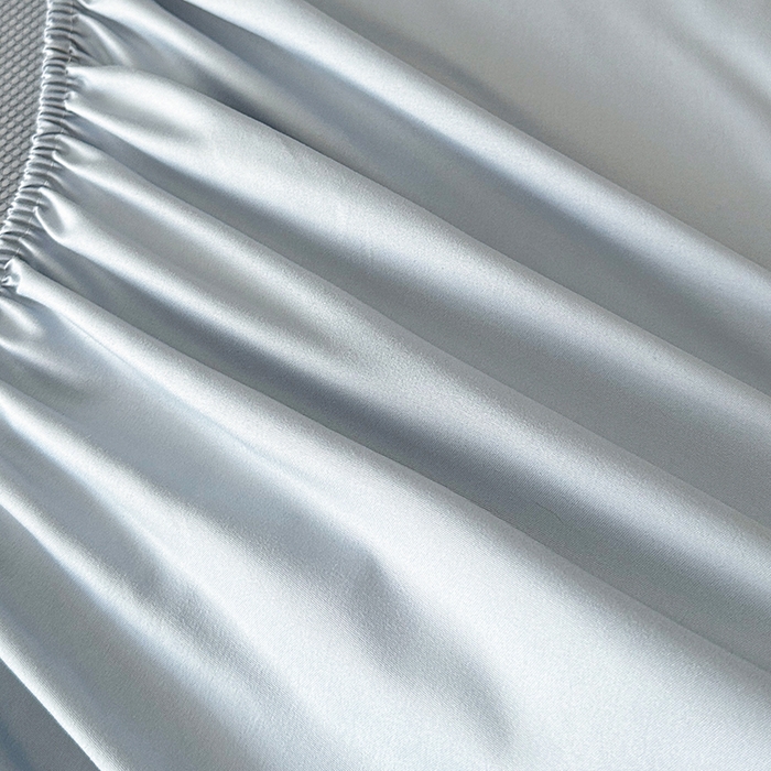 91家纺网 家纺一手货源 找家纺 代芙家纺 2025新款PE凉感软凉席床笠款三件套 蓝色