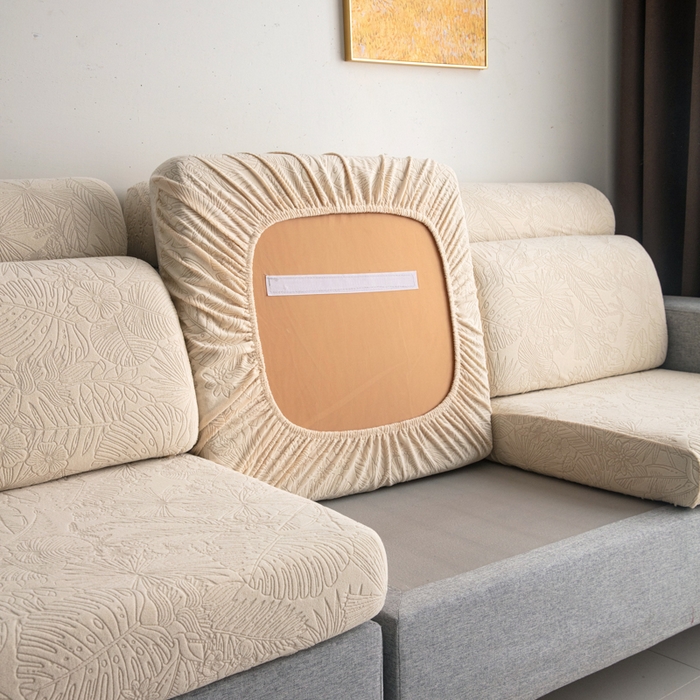 91家纺网 家纺一手货源 找家纺 千彤沙发垫 2025新款常规款-香山雨藤沙发笠 米黄