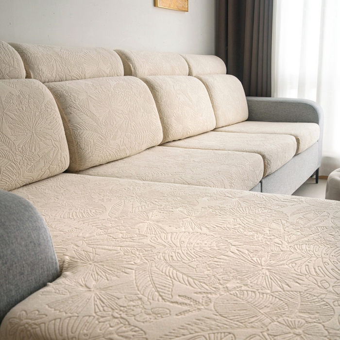 91家纺网 家纺一手货源 找家纺 千彤沙发垫 2025新款常规款-香山雨藤沙发笠 米黄