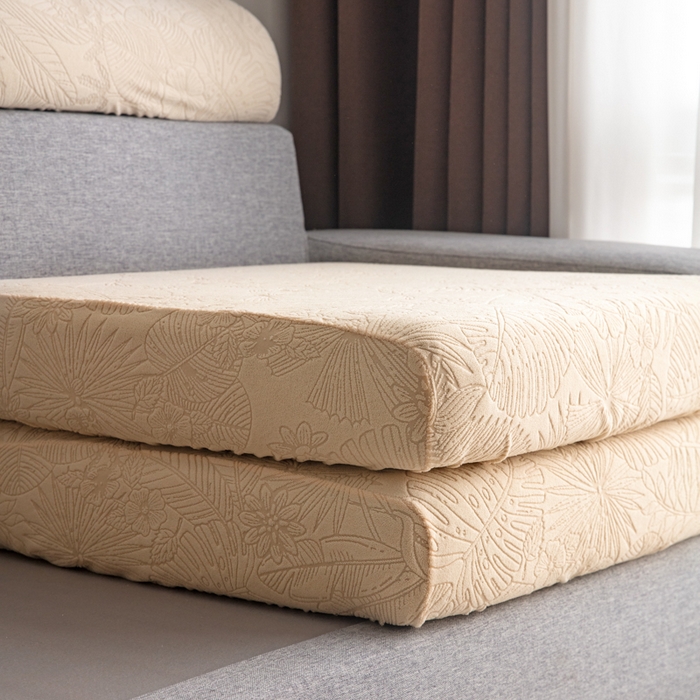 91家纺网 家纺一手货源 找家纺 千彤沙发垫 2025新款常规款-香山雨藤沙发笠 米黄