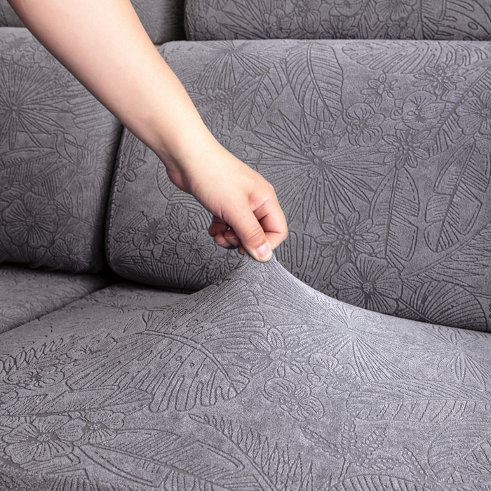 91家纺网 家纺一手货源 找家纺 千彤沙发垫 2025新款常规款-香山雨藤沙发笠 深灰