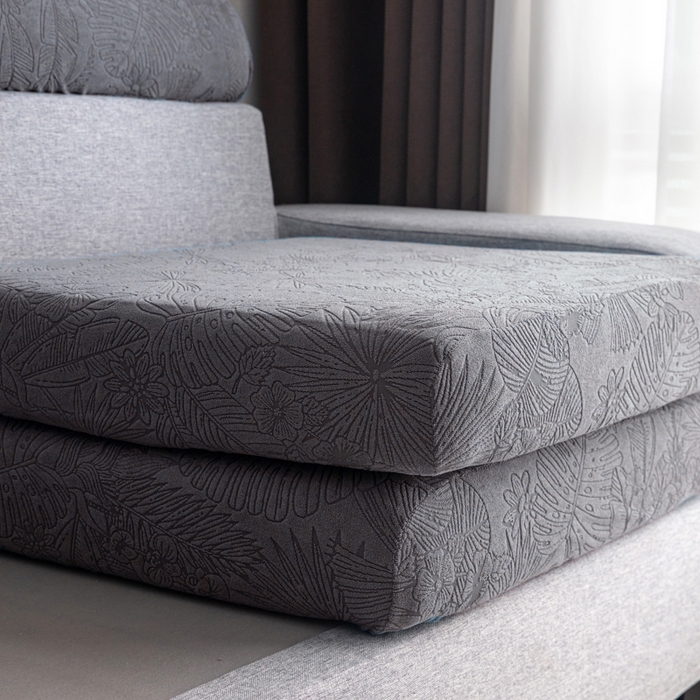 91家纺网 家纺一手货源 找家纺 千彤沙发垫 2025新款常规款-香山雨藤沙发笠 深灰