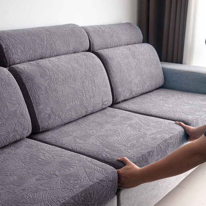 91家纺网 家纺一手货源 找家纺 千彤沙发垫 2025新款常规款-香山雨藤沙发笠 深灰