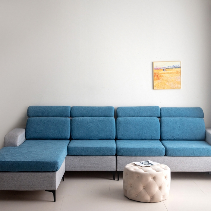 91家纺网 家纺一手货源 找家纺 千彤沙发垫 2025新款常规款-香山雨藤沙发笠 水蓝