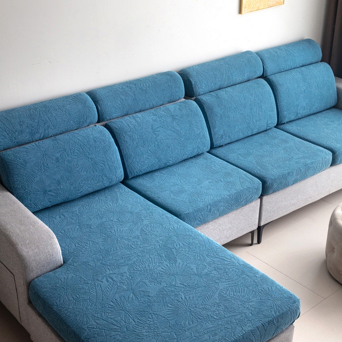 91家纺网 家纺一手货源 找家纺 千彤沙发垫 2025新款常规款-香山雨藤沙发笠 水蓝