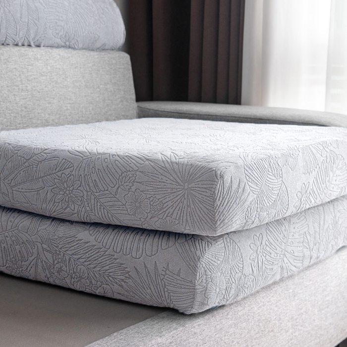 91家纺网 家纺一手货源 找家纺 千彤沙发垫 2025新款常规款-香山雨藤沙发笠 银灰