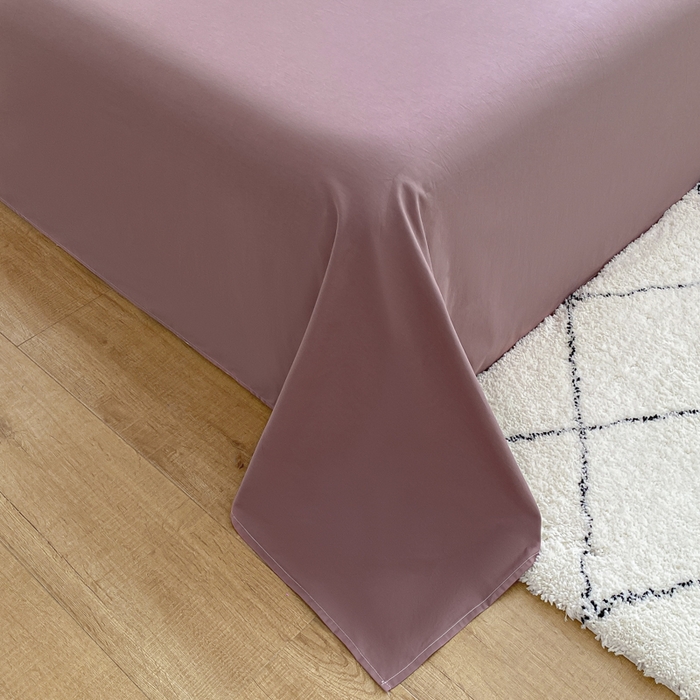 91家纺网 家纺一手货源 找家纺 暖季2025新款加厚加密40s全棉床单 琉璃豆沙