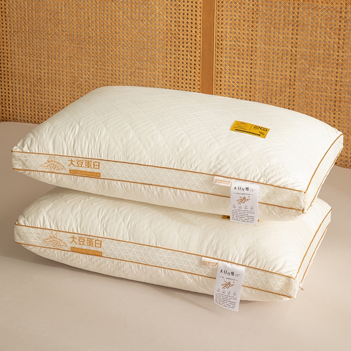 91家纺网 家纺一手货源 找家纺 （总）怡薇格枕芯 2025新款大豆蛋白网边立体枕头枕芯