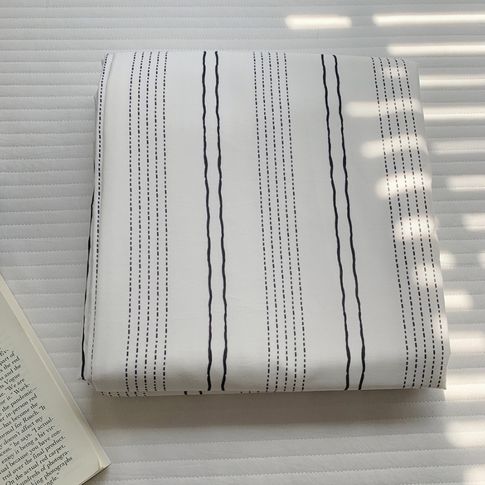 91家纺网 家纺一手货源 找家纺 柚可家居 2024新款数码新品纯棉单被套合集 西塞条纹