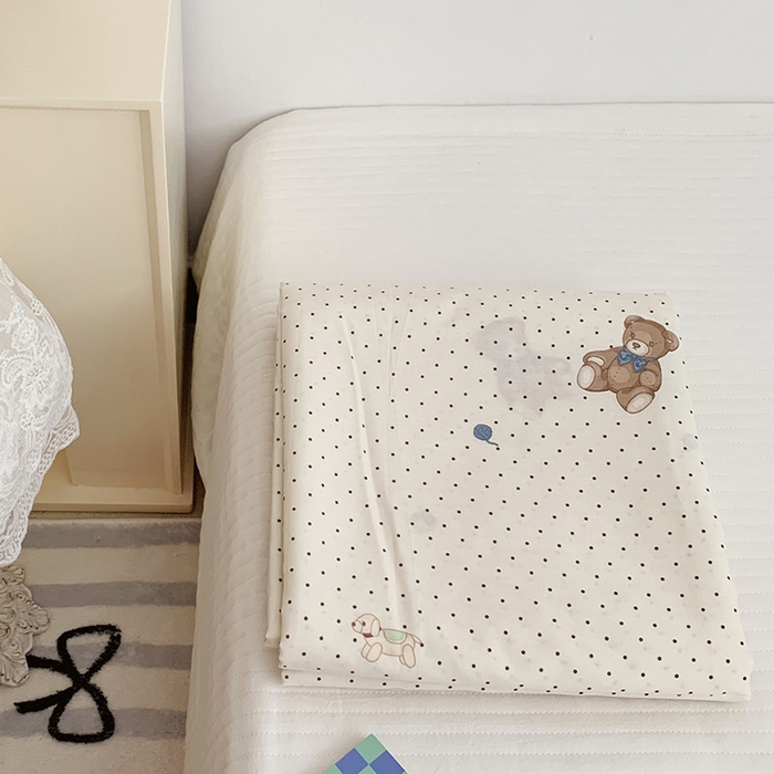 柚可家居 2024新款活性印花小熊系列单被套 玩具熊乐园