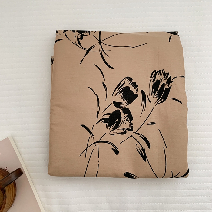 91家纺网 家纺一手货源 找家纺 柚可家居 2024新款活性印花花卉系列单被套 晚乔