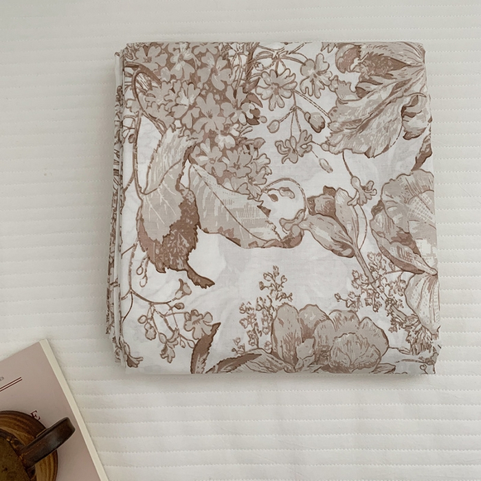 柚可家居 2024新款活性印花花卉系列单被套 今墨