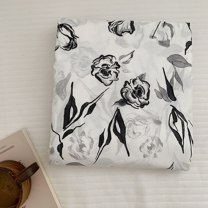 柚可家居 2024新款活性印花花卉系列单被套 安禾