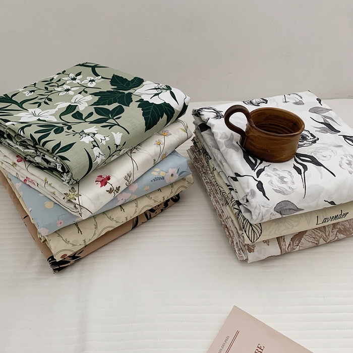 91家纺网 家纺一手货源 找家纺 柚可家居 2024新款活性印花花卉系列单被套 安禾