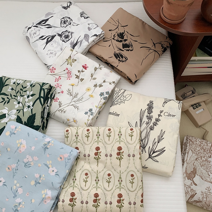 91家纺网 家纺一手货源 找家纺 柚可家居 2024新款活性印花花卉系列单被套 安禾