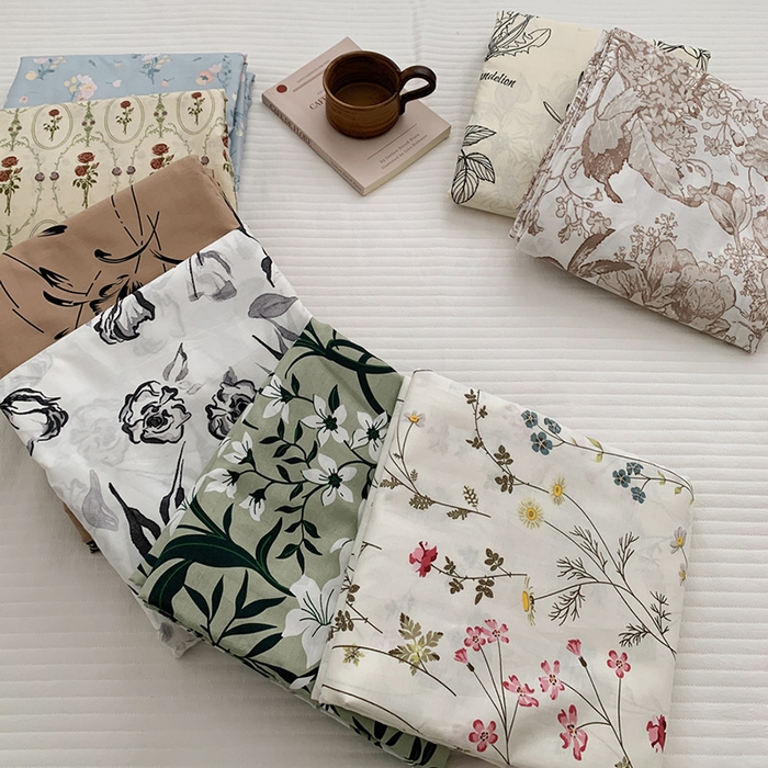 91家纺网 家纺一手货源 找家纺 柚可家居 2024新款活性印花花卉系列单被套 安禾