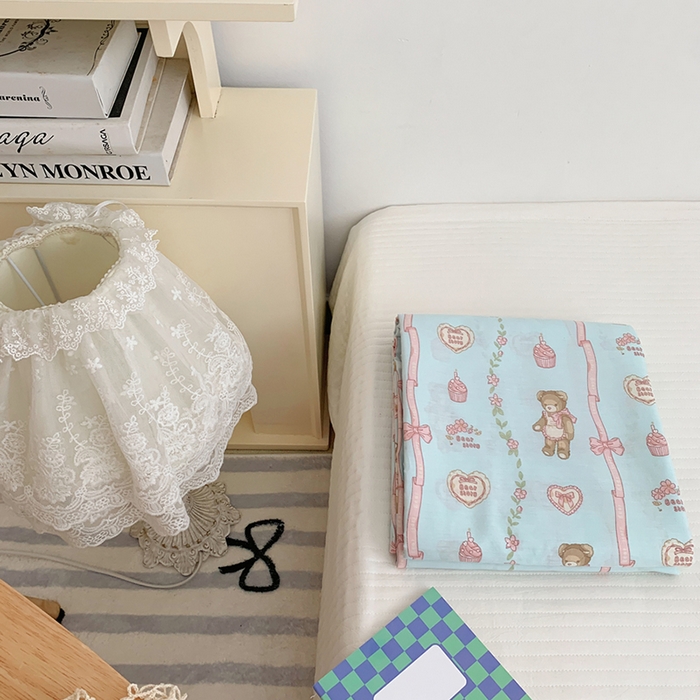 柚可家居 2024新款活性印花小熊系列单被套 甜酷小熊